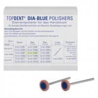 TOPDENT® DIA-BLUE-Polierer Packung 3 darab, rosa, 11 x 2 mm, mittel, Rad, HP