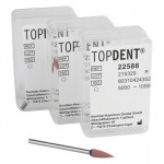 TOPDENT® DIA-BLUE-Polierer Packung 3 darab, rosa, 4 x 13 mm, mittel, Spitze, HP