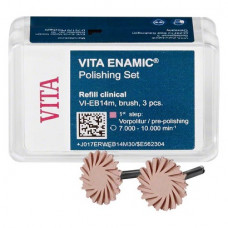 VITA ENAMIC® Polishing szett, Packung 3 Vorpolierer pink, Brush, VI-EB14m