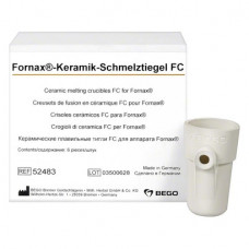 Schmelztiegel und Einsätze Packung 6 Fornax Keramik Schmelztiegel FC