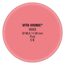 VITA VIONIC® WAX - rózsaszín darab, átmérője 98,4 mm, 30 mm-es H