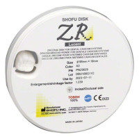 SHOFU Disk ZR Lucent - darab mm Ø 98,5 mm H 18, A3
