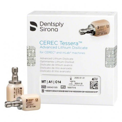 CEREC Tessera™ - Nachfüllpackung 4 Stück Größe C14, A1 MT