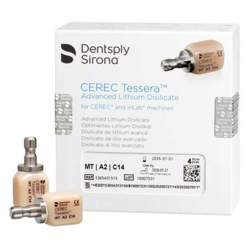 CEREC Tessera™ - Nachfüllpackung 4 Stück Größe C14, A2 MT
