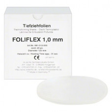 Foliflex (N) (1,0 x 120 mm), Mélyhúzó fólia, átlátszó, kerek, 20 darab