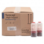 SR Ivocap High Impact (US-L) (Kit), Fogsor-műanyag, világoskék, erezett, Melegkötő műanyag, 50 darab