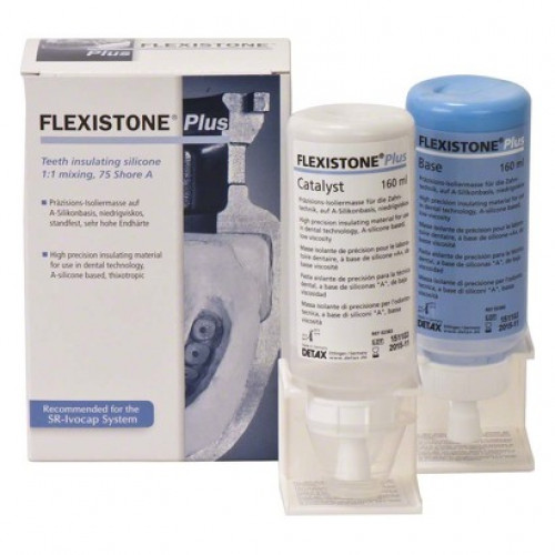 FLEXISTONE® Plus Standardpackung 160 ml Base, 160 ml Katalysator, 2 Ständer, 1 Anrührschale