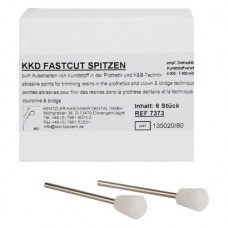 FastCut (#7), Csiszoló, Kézidarab (HP, Ø 2,35 mm, ISO 104) forgó, fehér, 6 darab