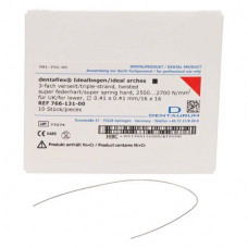 dentaflex®, 10-es csomag, Idealbögen vierkant, 3-fach verseilt UK, Ø 0,41 x 0,41 mm
