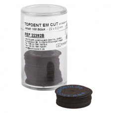 EM-Cut (B) (ISO 220), Szeparáló korongok, szereletlen ISO 220 kék, 0,2 mm, 100 darab