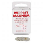 Moore Magnum, Csiszolókőrongok, szereletlen (Snap-on-off) ISO 220 durva, Alumíniumoxid, L (nagy), 100 darab