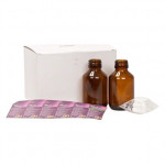 PalaXpress® Packung 5 x 80 ml Braunglasflaschen leer, barna üveg, 80 ml, 5 darab