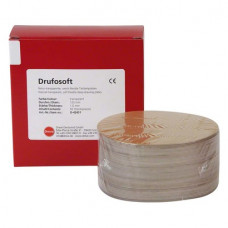 Drufosoft, (Transparent), (1,00 x 120 mm), Mélyhúzó fólia (Fogvédő), átlátszó, kerek, 50 darab