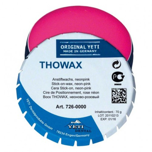 Thowax stick-on, Csapviasz, Doboz, rózsaszín, 70 g, 1 darab