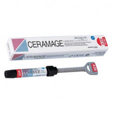Ceramage (Dentin) (A3), Leplezőanyagok, fecskendő, biokompatibilis, polírozható, Mikrohybrid-kompozit, 73 súly %, 1 darab