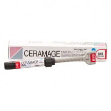 Ceramage (Dentin) (B4), Leplezőanyagok, fecskendő, biokompatibilis, polírozható, Mikrohybrid-kompozit, 73 súly %, 1 darab