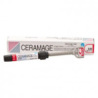 Ceramage (Dentin) (D2), Leplezőanyagok, fecskendő, biokompatibilis, polírozható, Mikrohybrid-kompozit, 73 súly %, 1 darab