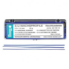 Viasz zárószegély, (2 x 1 mm), Rudak, kék, 25 g, 1 Csomag