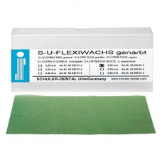 Flexiwachs, (150 x 75 x 0,45 mm), Öntoviasz, Lapok, zöld, átlátszó, 15 darab