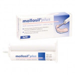 Mollosil Plus(Automix1), Alábélelo-anyag, Kartus, biokompatibilis, hidegre keményedik, A-szilikon (VPS), 50 ml, 1 darab