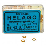 HELAGO Gummiringe für Regulierung, 10 darab, transparent, 3 mm