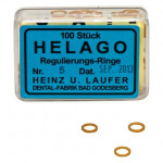 HELAGO Gummiringe für Regulierung, 10 darab, transparent, 5 mm
