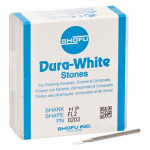 Dura White (FL1) (ISO 25) Fine, Polírozó, Kézidarab (HP, Ø 2,35 mm, ISO 104) ISO 25 Láng, ISO-Forma 251, Alumíniumoxid, 12 darab
