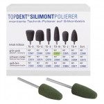 TOPDENT® Silimont Polierer Packung 6 darab, grün, grob, TD-10