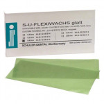 Flexiwachs, (150 x 75 x 0,4 mm), Öntoviasz, Lapok, sima, zöld, 15 darab