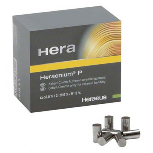 Heraenium (P), Kerámia ötvözet, csiszolható, polírozható, Kobalt-Króm-ötvözetek, 250 g, 1 darab