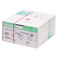 Supramid® Packung 36 darab, fekete, 45 cm, USP 6/0, DSMP11