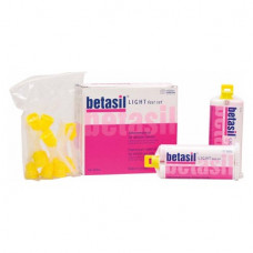 betasil® VARIO LIGHT Packung 2 x 50 ml Kartusche, 12 Mixing Tips gelb