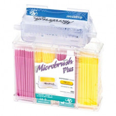 Microbrush® Applikatoren Plus Serie Kit 400 Applikatoren gelb/rosa, fein, 1 Dispenser