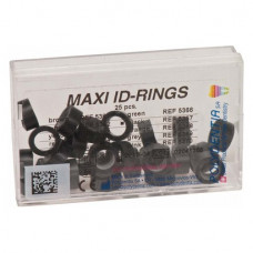 ID Ringe Packung 25 Ringe Maxi, fekete