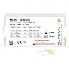 Hemo-Wedge Interdentális ék sortiert (150 x 11 mm, 100 x 12 mm, 100 x 13 mm, 50 x 15 mm)