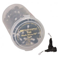 Black Micro FX Tip (G22 ¦ 0,70 mm), Applikációs kanül, hajlított, Luer-Lock (csavaros), Fém, G22 = 0,7 mm, 100 darab