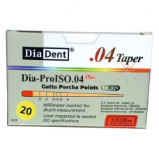 Dia-Prolso Plus Guttapercha-csúcs, Taper.04, ISO 020, 60 darab