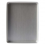 Norm-Tray Aluminium, 1 darab, Boden ungelocht ezüst, mini, 18 x 14 cm