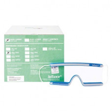 isiluxx védőszemüveg eldobható, kék, színtelen, 40 darab