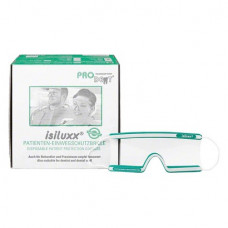 isiluxx védőszemüveg eldobható, zöld, színtelen, 40 darab