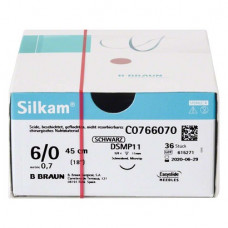 Silkam® - Pack fekete 36 darab, 45 cm-es, USP 6/0, DSMP11