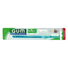 GUM® Classic Zahnbürsten, 1 darab, 3-reihig, 31 Tufts, schlanker Kopf, weich, flach, Blister