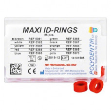 ID Ringe Packung 25 Ringe Maxi braun