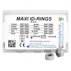 ID Ringe Packung 25 Ringe Maxi grau