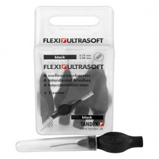 FLEXI Ultrasoft Packung 6 darab, fekete, Ø 0,8 mm