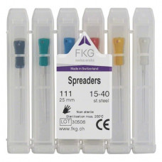 FKG Spreader SMG Sortiment, 25 mm, 2%, ISO 015-040, 6 darab