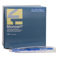 Monoart® Einmalzahnbürsten Box 100 darab, kék