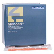 Monoart® Einmalzahnbürsten Box 100 darab, orange