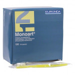 Monoart® Einmalzahnbürsten Box 100 darab, gelb