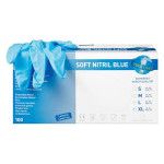 Unigloves SOFT® NITRIL BLUE PREMIUM - 100 darabos csomag, púdermentes, kék, XL - 8050-374